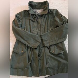 LOFT Olive Utility Jacket for Women